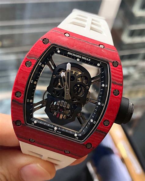 richard mille red skull rm 52-01|richard mille rm 052.